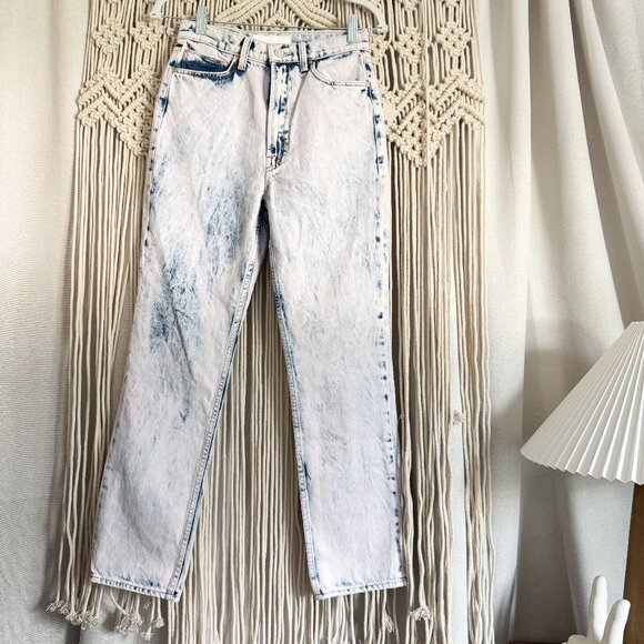 MOTHER Denim - Mother Denim Pink Wash High-Waisted Rider Ankle Jeans Size 26 NWT